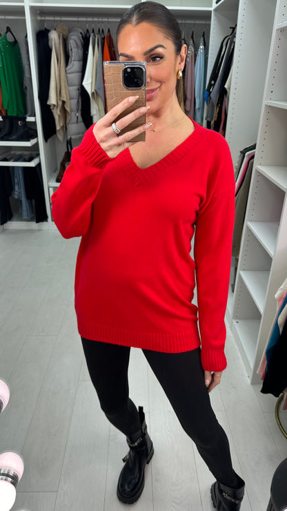 Kamal Super Soft Ribbed Detail Thin Knit Jumper