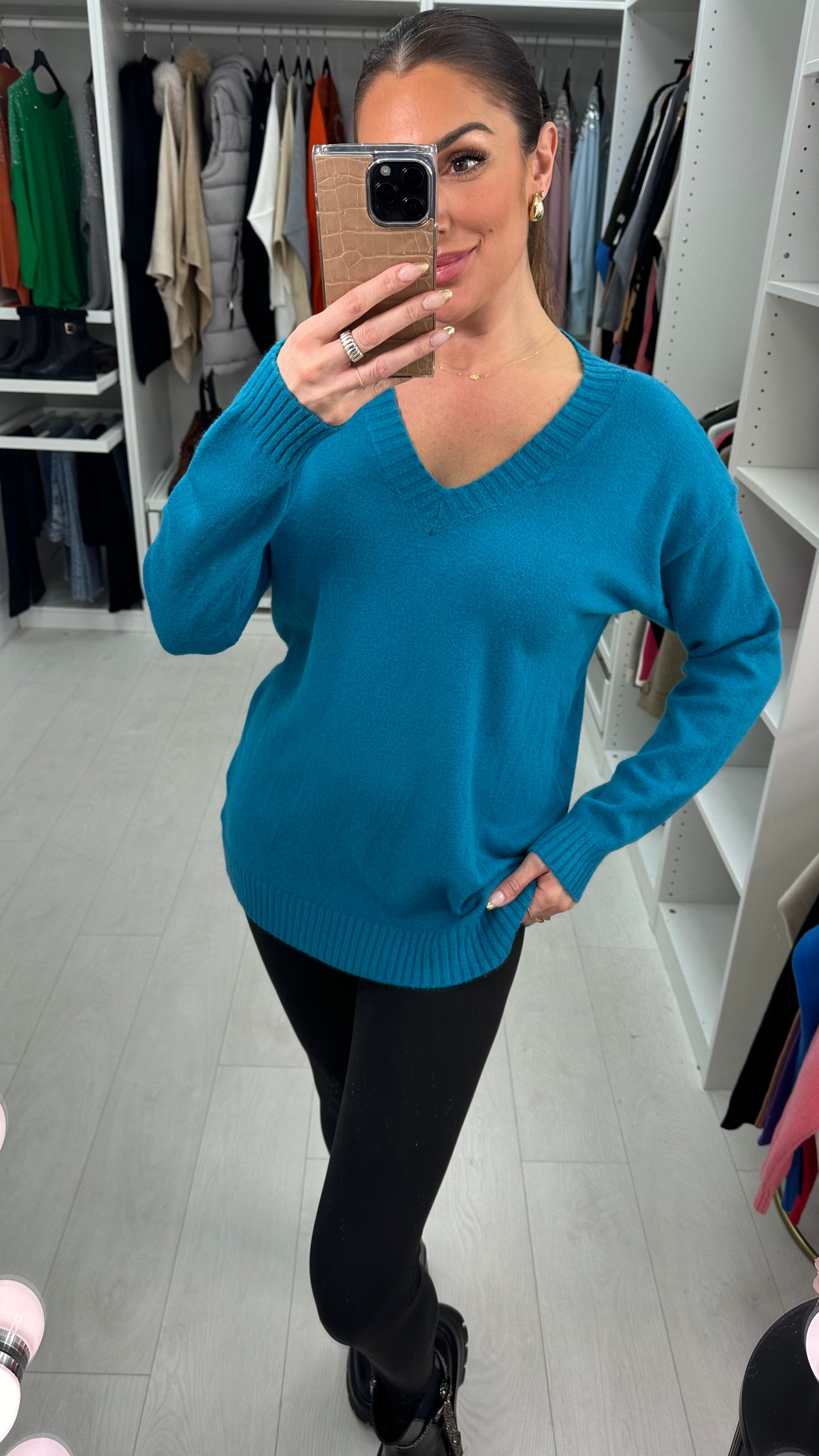Kamal Super Soft Ribbed Detail Thin Knit Jumper