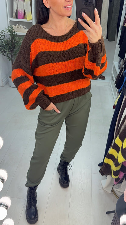 Fidelina Colour Block Super Soft Jumper