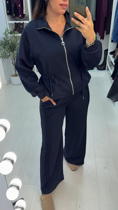 Bronwen Plain Drawstring Waist Loungewear set