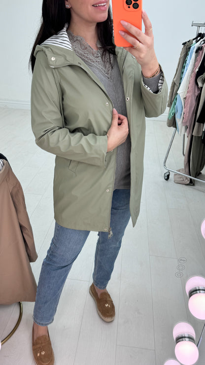 Bettie Hooded Raincoat