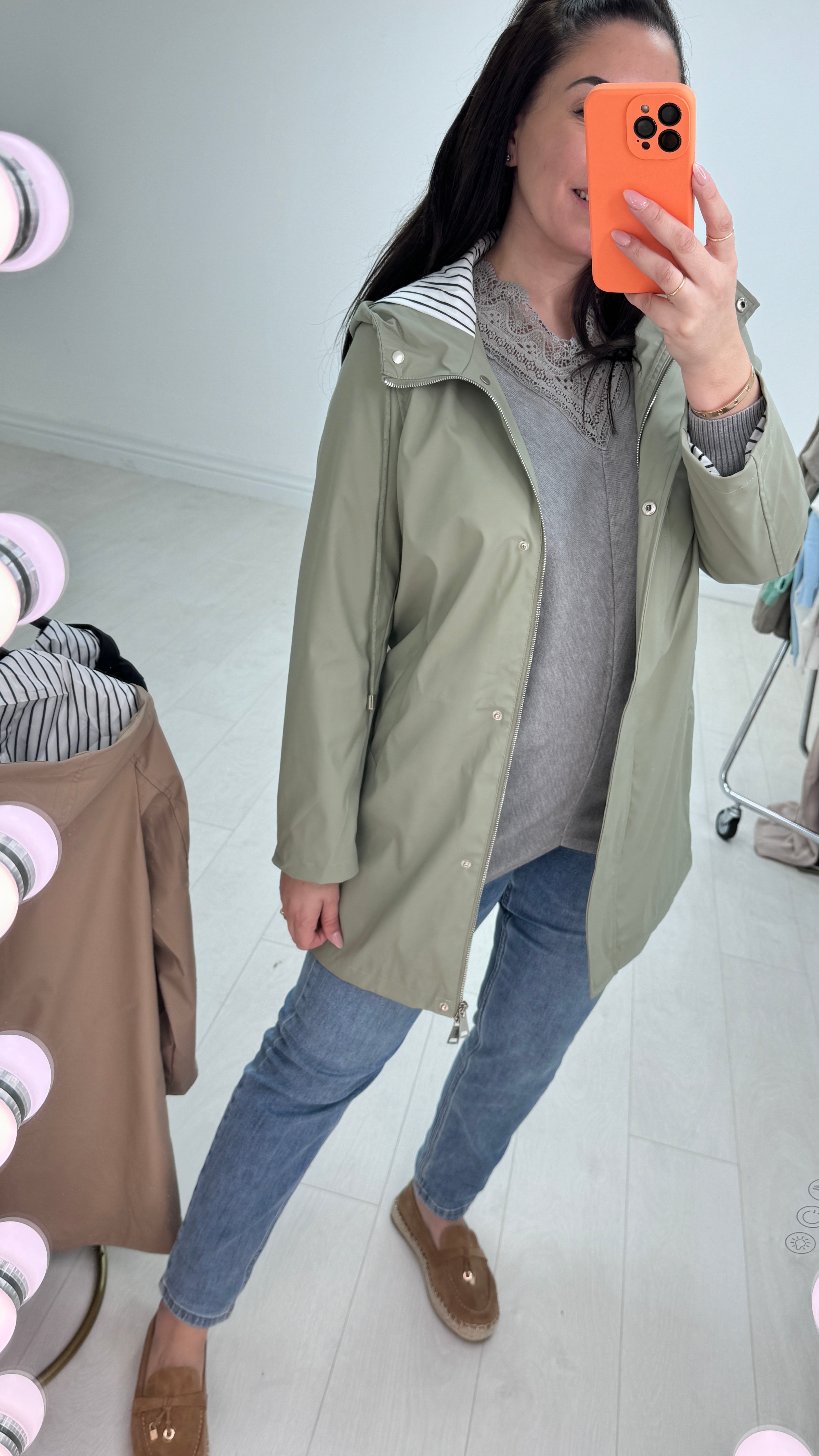 Bettie Hooded Raincoat