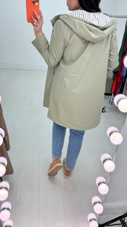 Bettie Hooded Raincoat