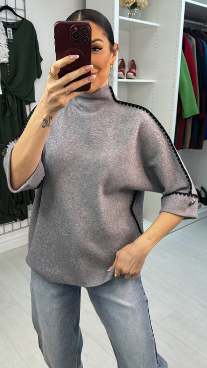 Kirsten Plain Stitch Detail Jumper