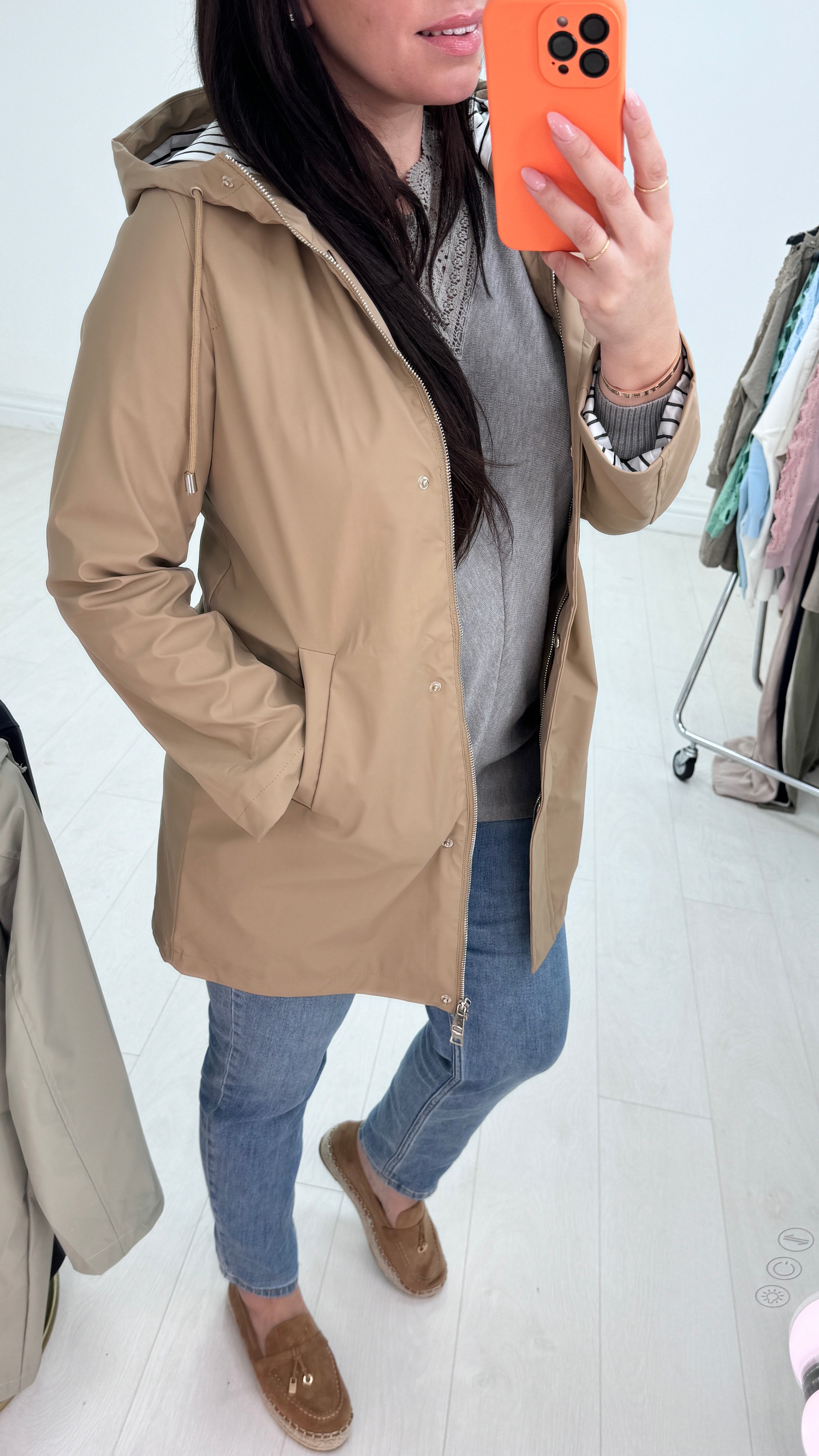 Bettie Hooded Raincoat