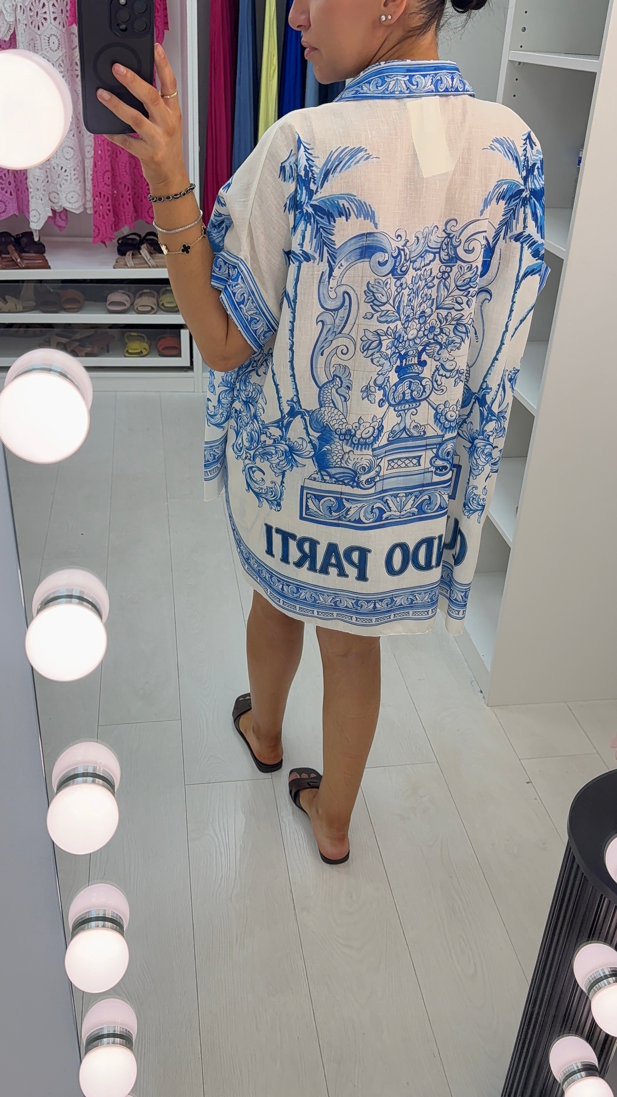 Channon Printed Loose Fit Shirt & Shorts Co-Ord Set