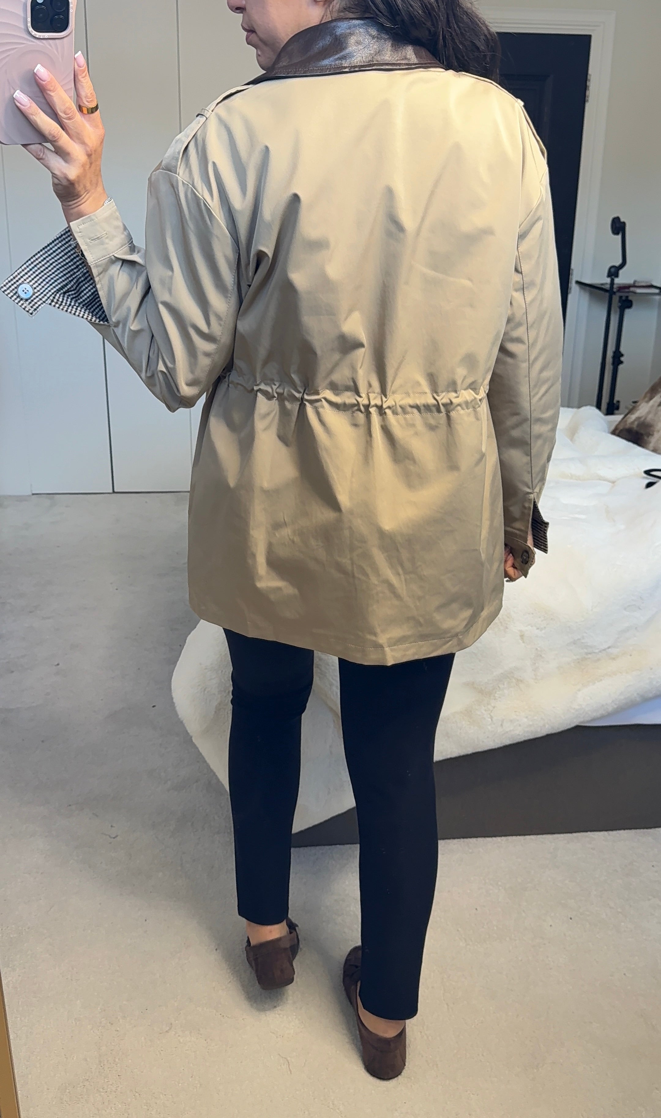 Octavia Drawstring Waist Parka