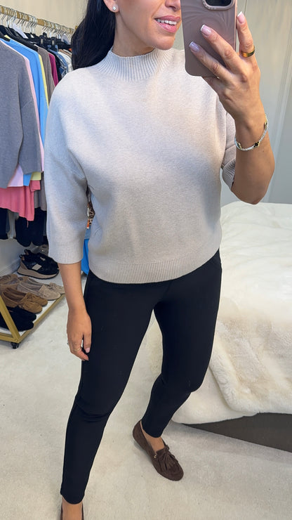 Rebecca Plain 3/4 Sleeve Super Soft Jumper
