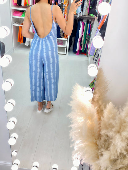 Roux Oversized Tie Dye Wide Leg Jumpsuit