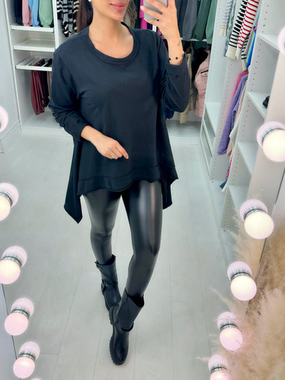Zola Longline Round Neck Tunic