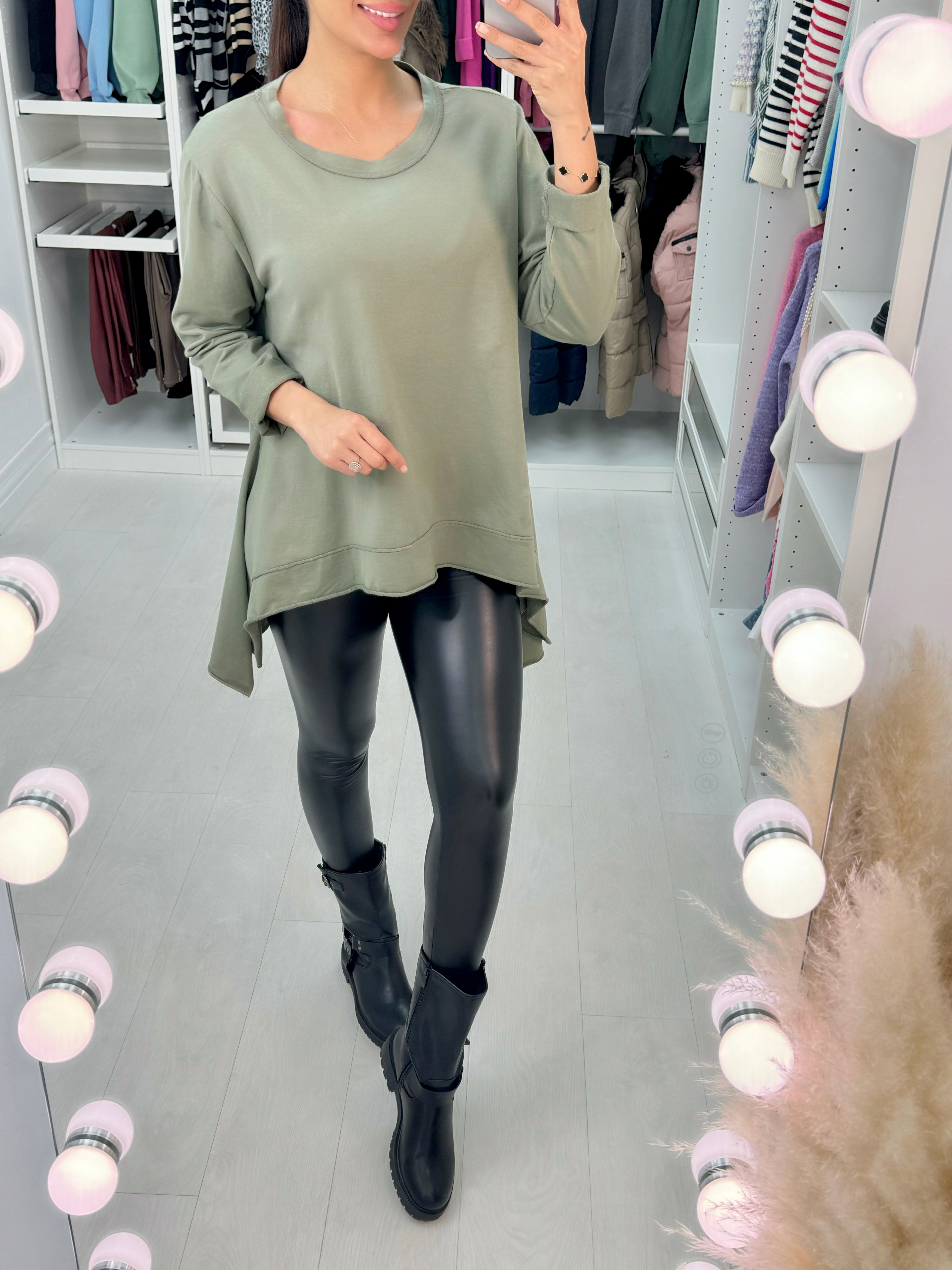 Zola Longline Round Neck Tunic