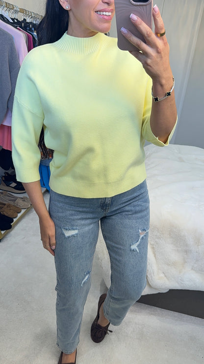 Rebecca Plain 3/4 Sleeve Super Soft Jumper