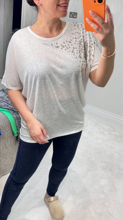 Demila Diamante Star Design T-Shirt
