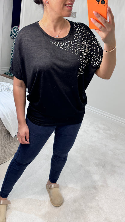 Demila Diamante Star Design T-Shirt