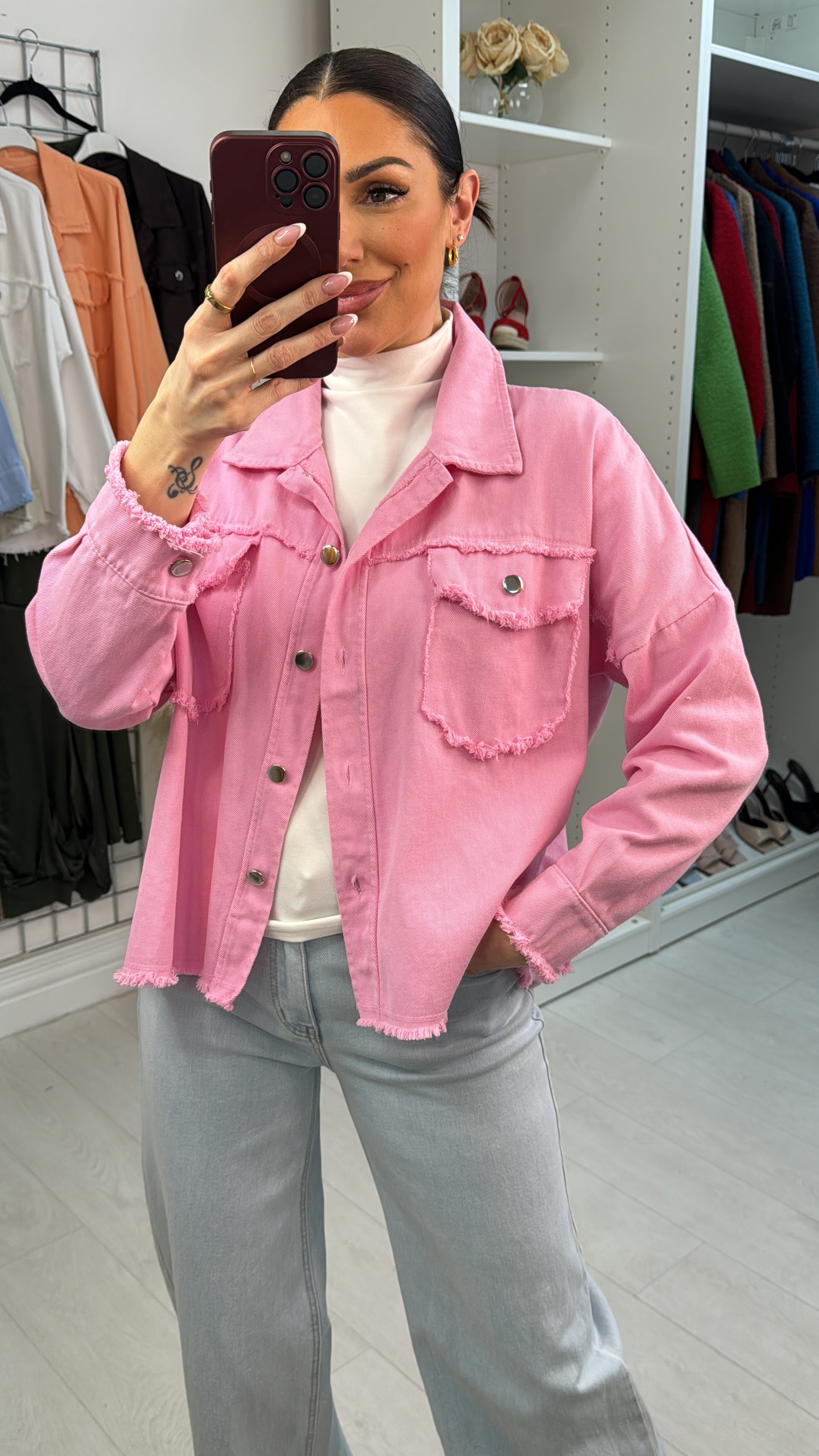 Elisa Frayed Edge Denim Jacket