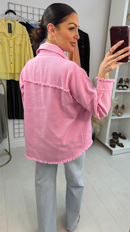 Elisa Frayed Edge Denim Jacket