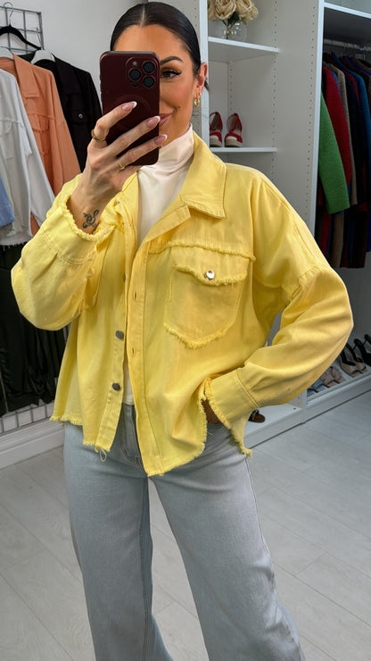 Elisa Frayed Edge Denim Jacket