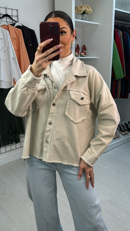 Elisa Frayed Edge Denim Jacket