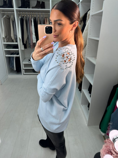 Jess Diamond Flower Jumper