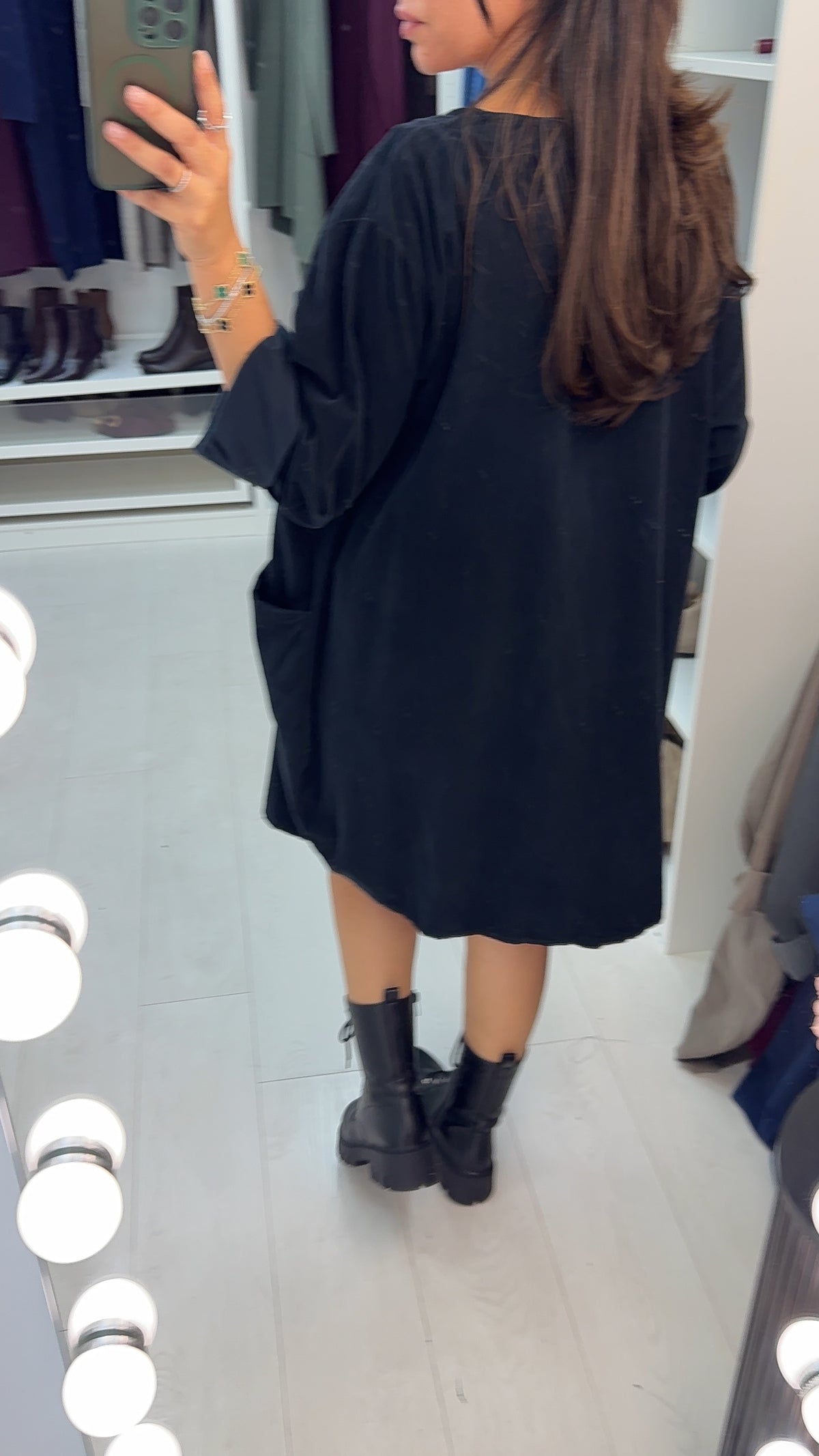 Fabiola Pocket Front Loose Fit Corduroy Dress