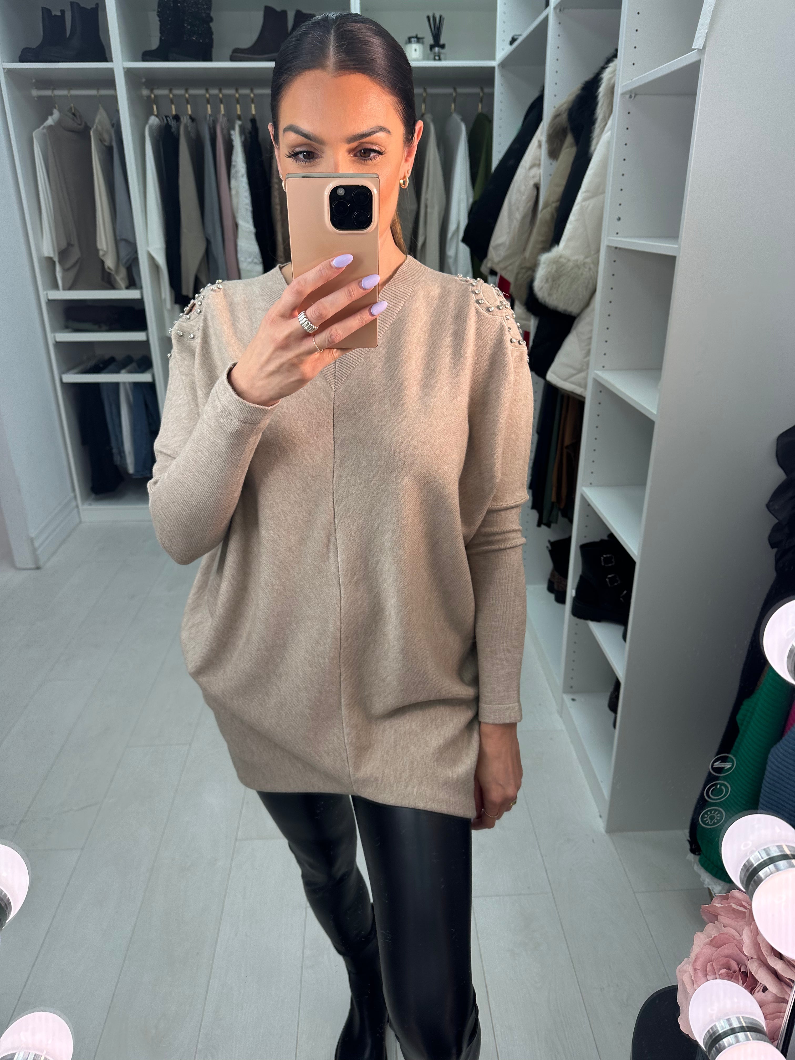 Jess Diamond Flower Jumper