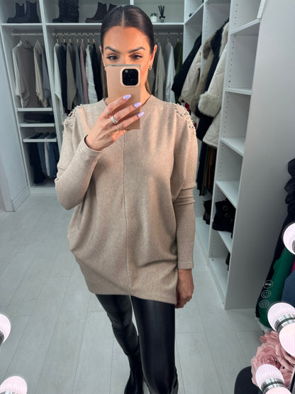 Jess Diamond Flower Jumper