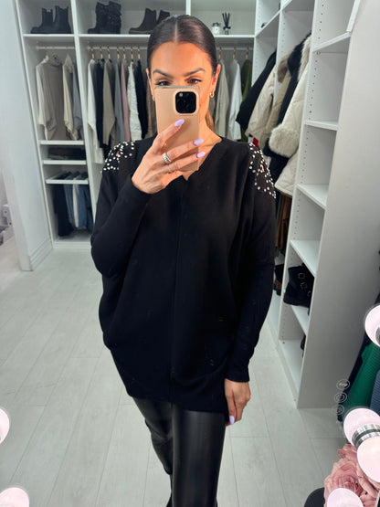 Jess Diamond Flower Jumper