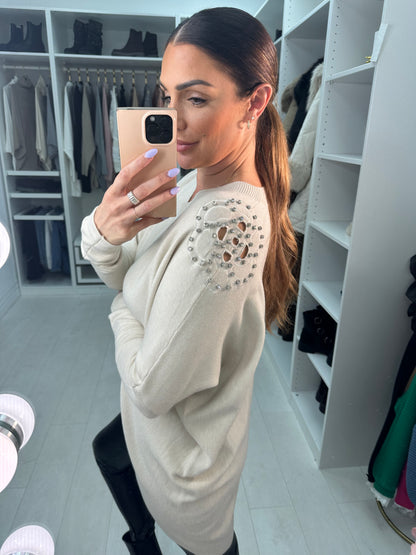 Jess Diamond Flower Jumper