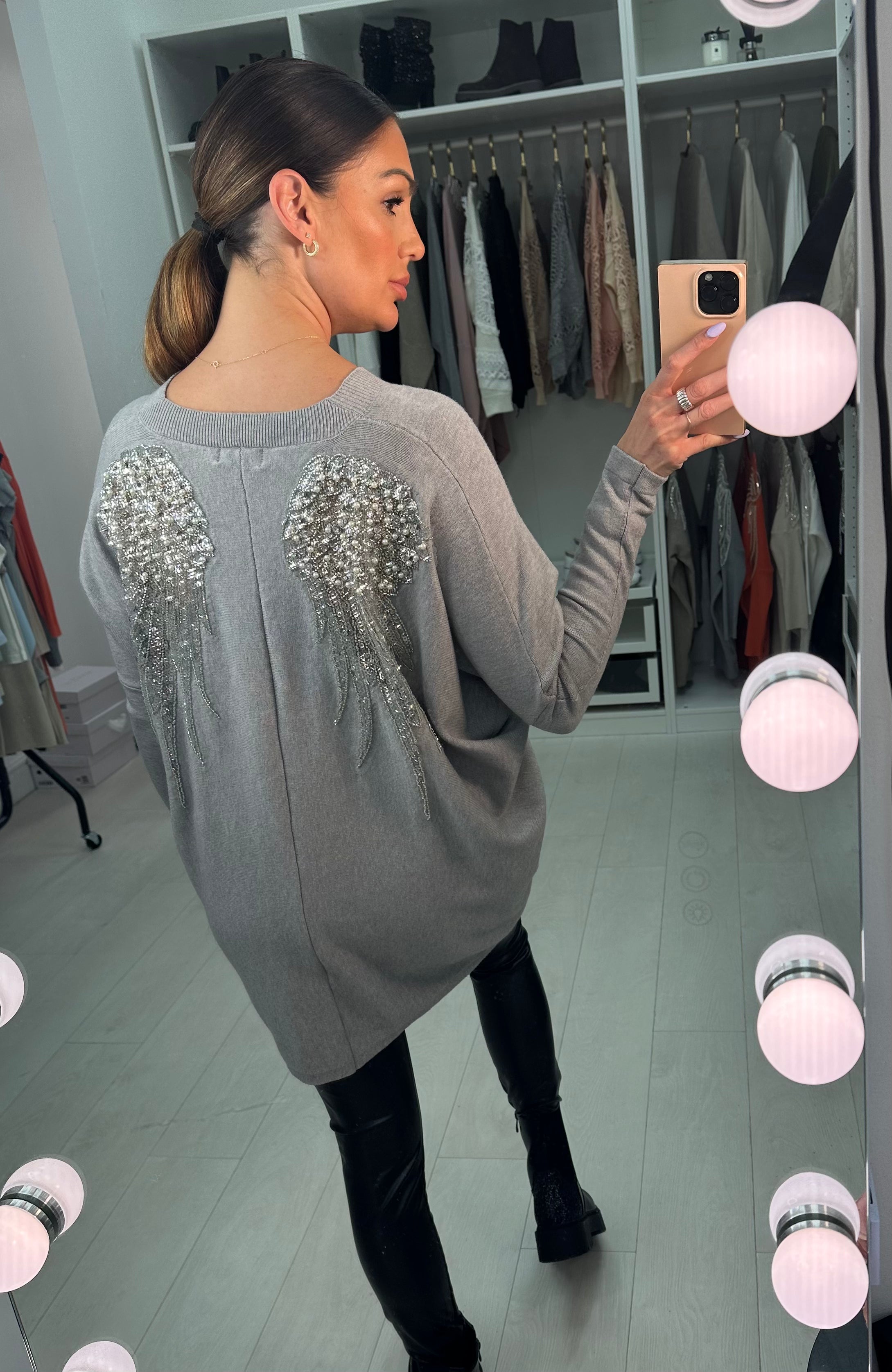 Temi Studded Angel Wing Jumper