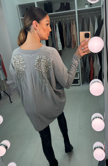 Temi Studded Angel Wing Jumper