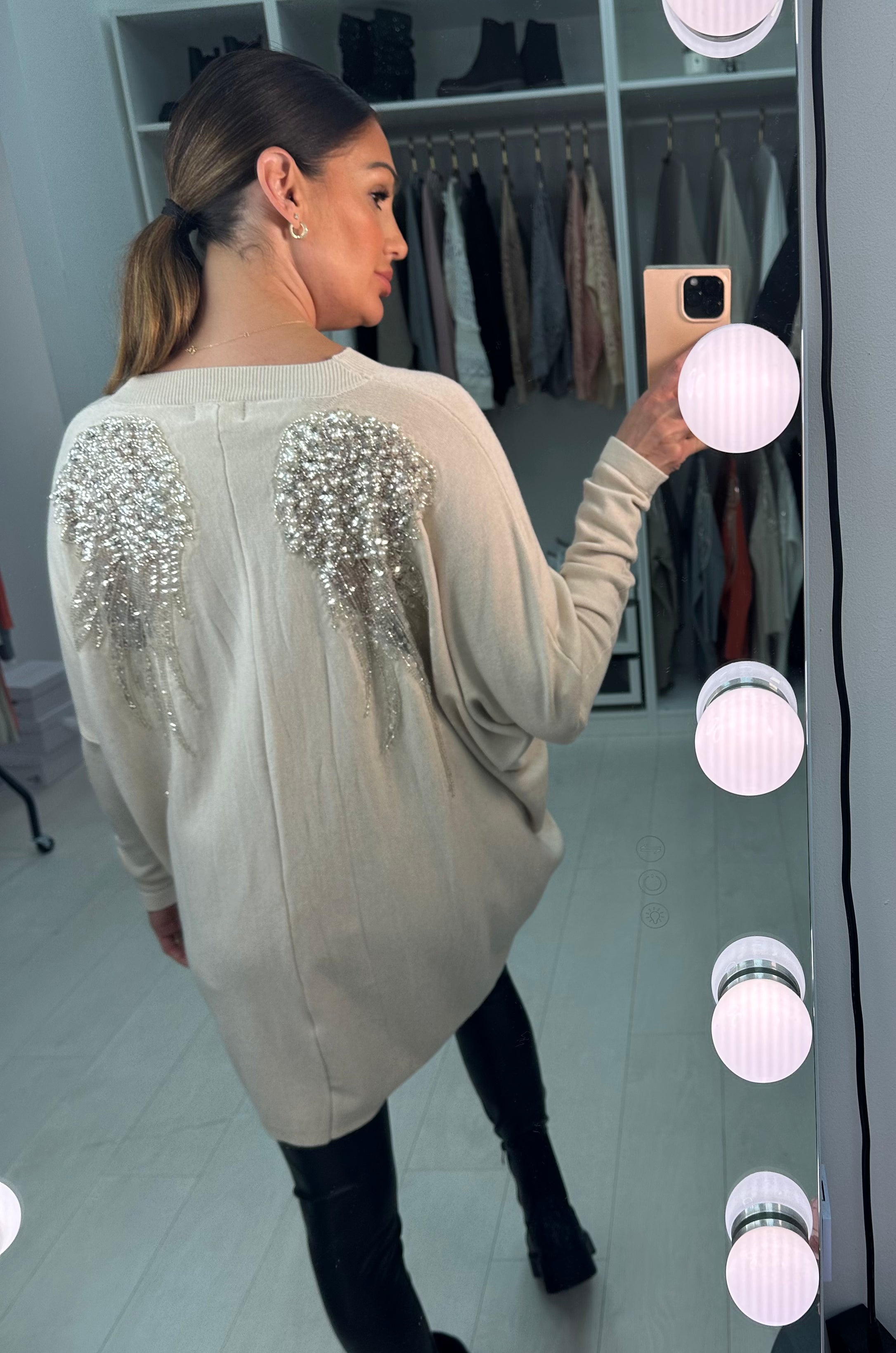 Temi Studded Angel Wing Jumper