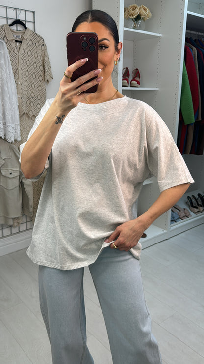 Debbie Plain Embellished Angel Wing Back T-Shirt