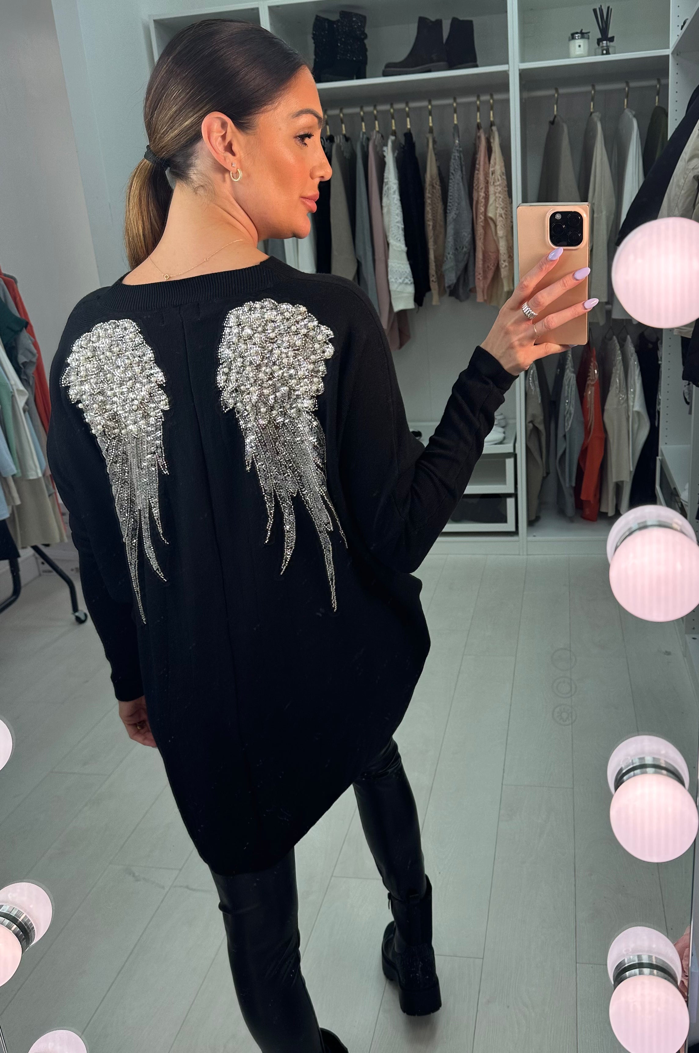 Temi Studded Angel Wing Jumper
