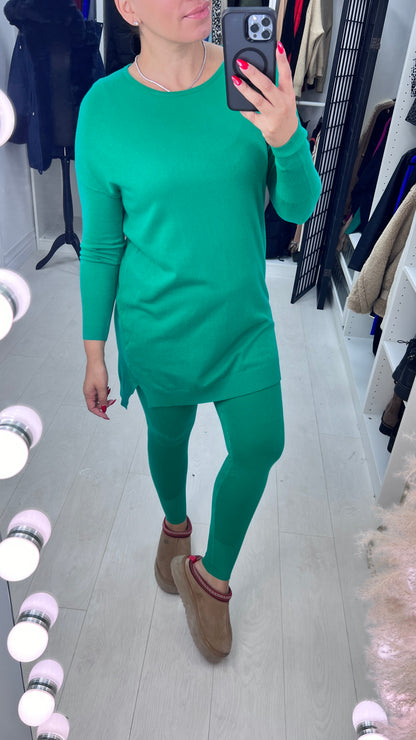 Irene Plain Knitted Loungewear Set