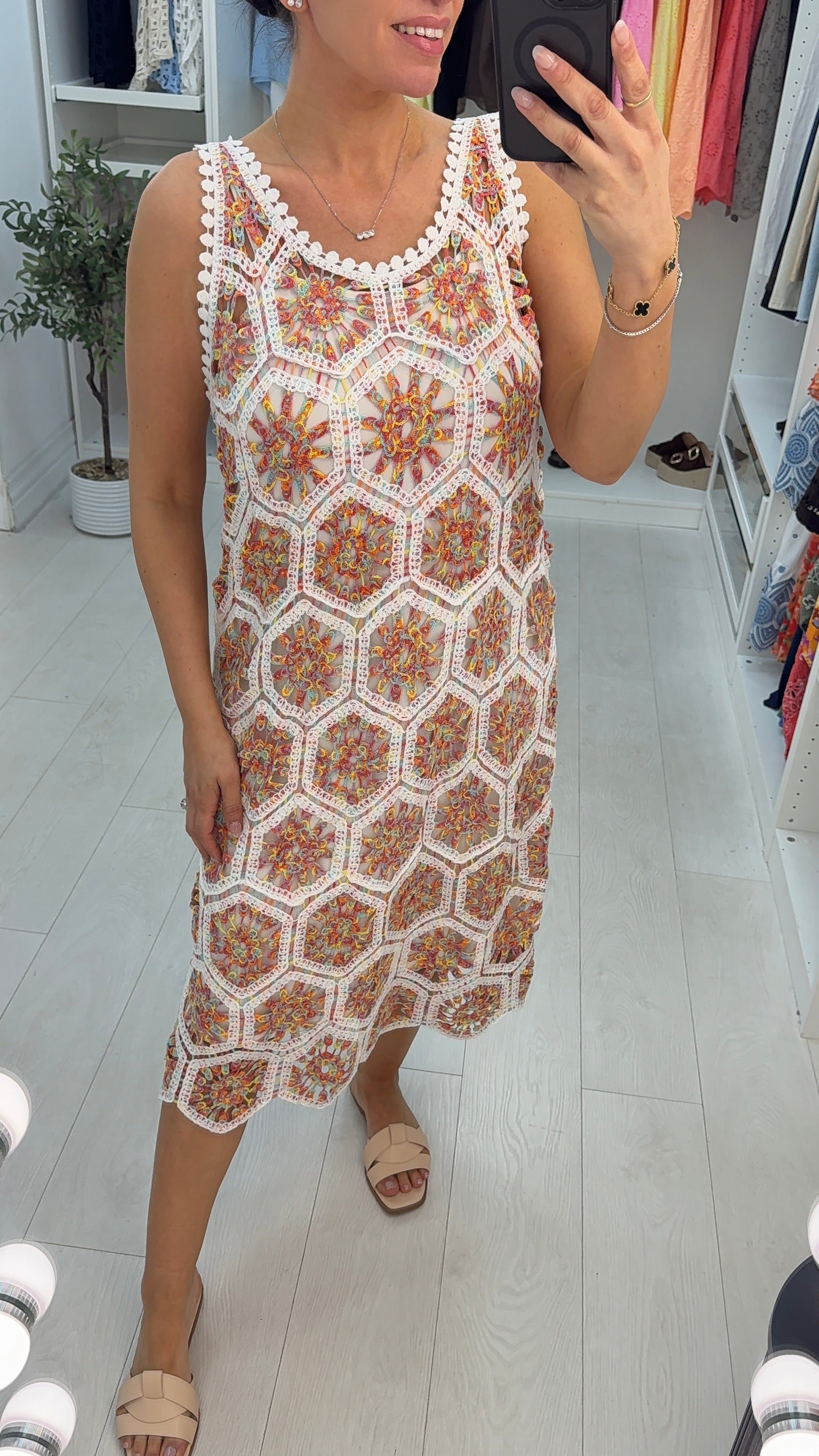 Savonna Loose Fit Crochet Dress