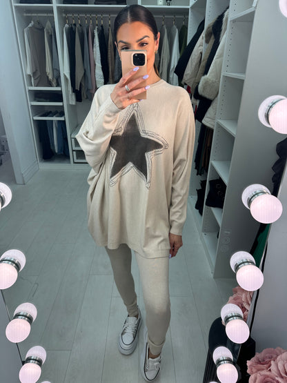 Lillian Diamante Star Detail Loungeset