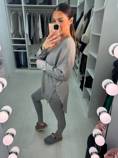 Peggy Diamante Button Loungewear Set