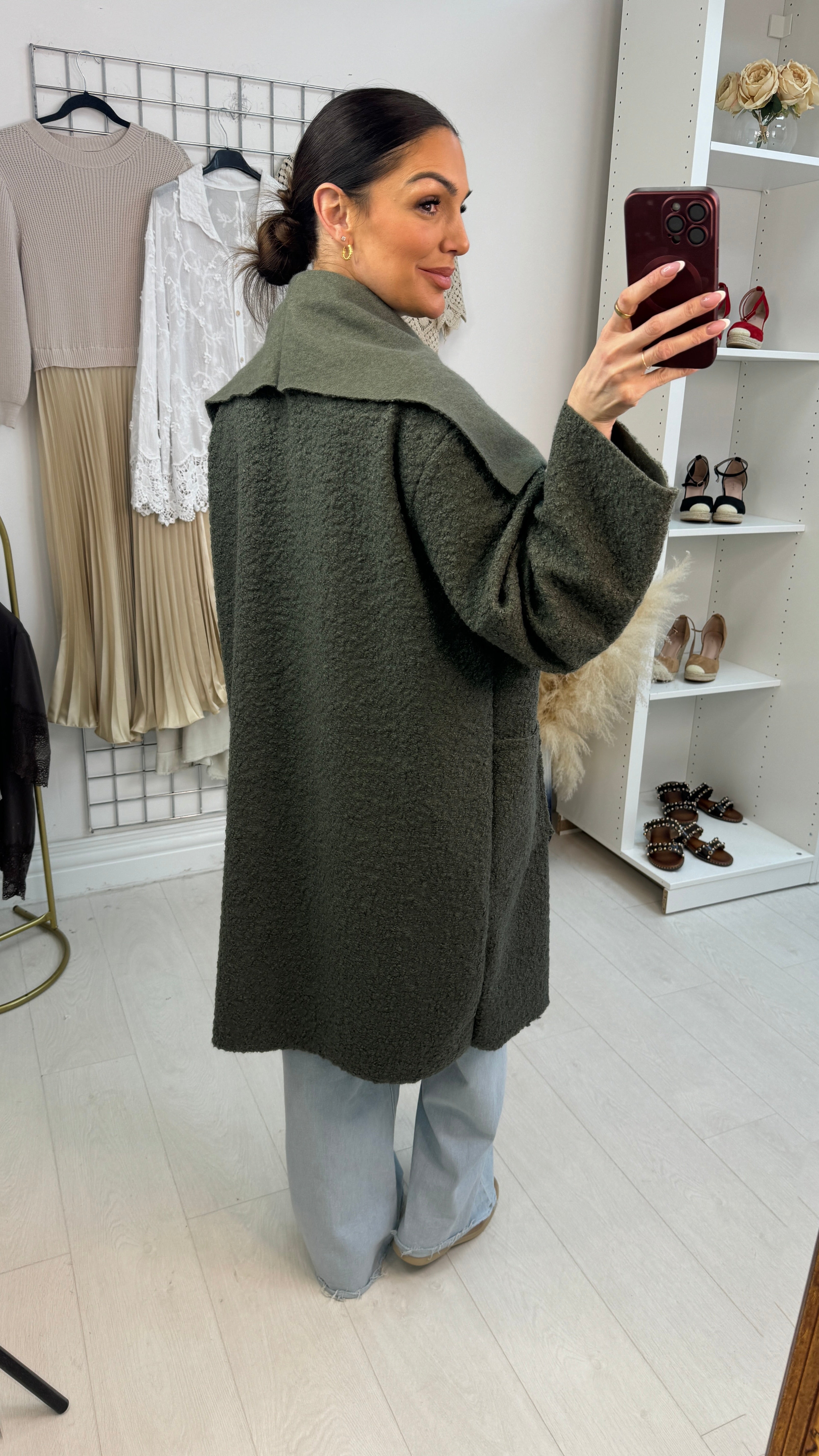 Damina Boucle Waterfall Jacket