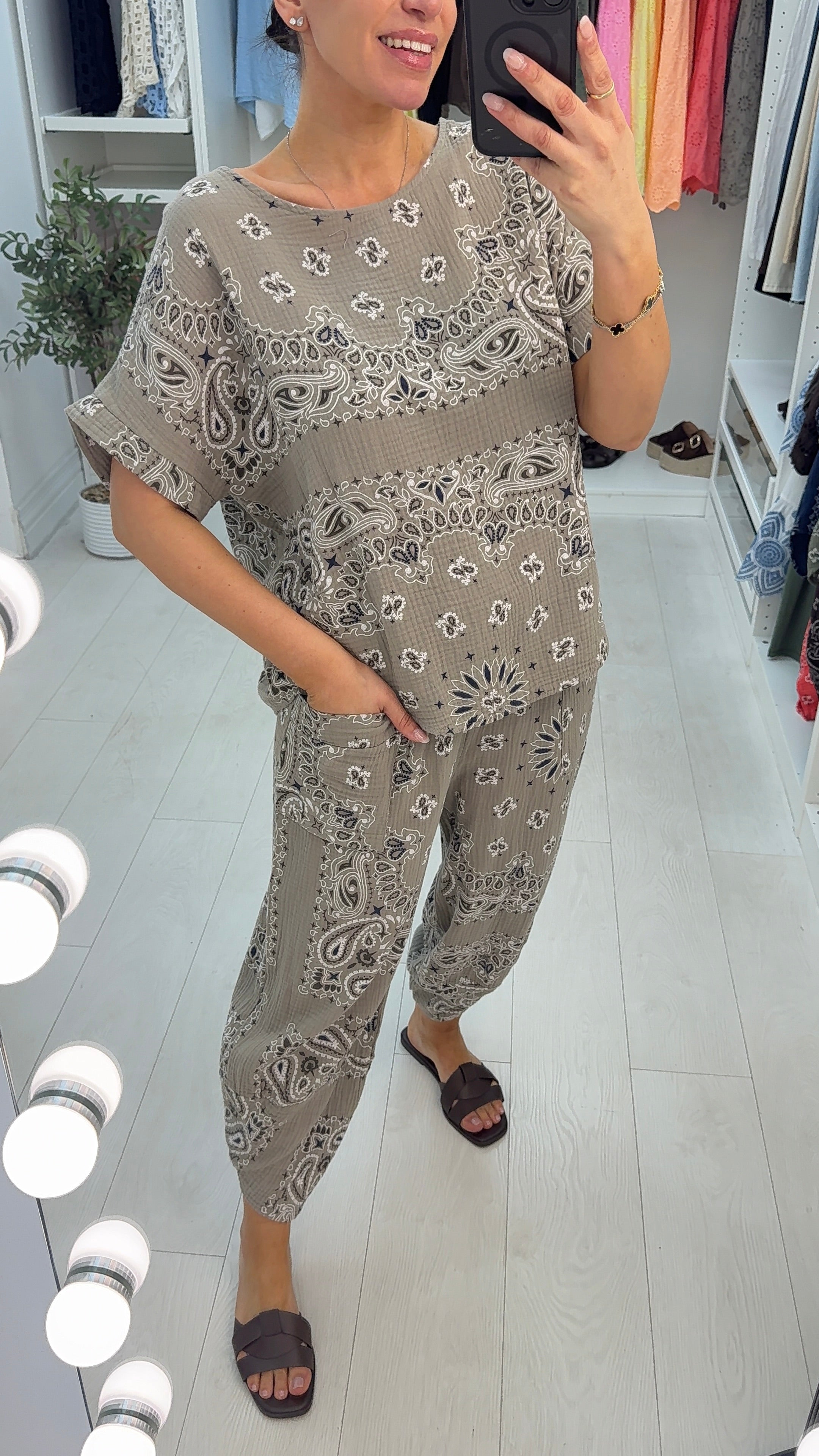 Valery Paisley Bandana Print Co-Ord Set