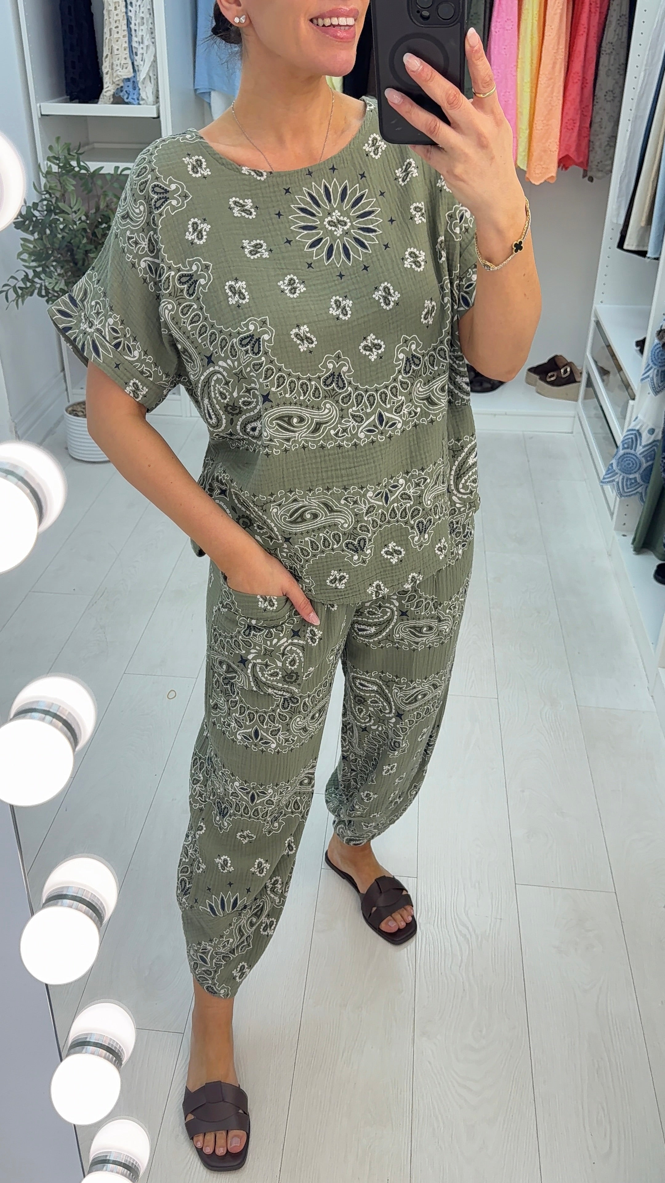 Valery Paisley Bandana Print Co-Ord Set