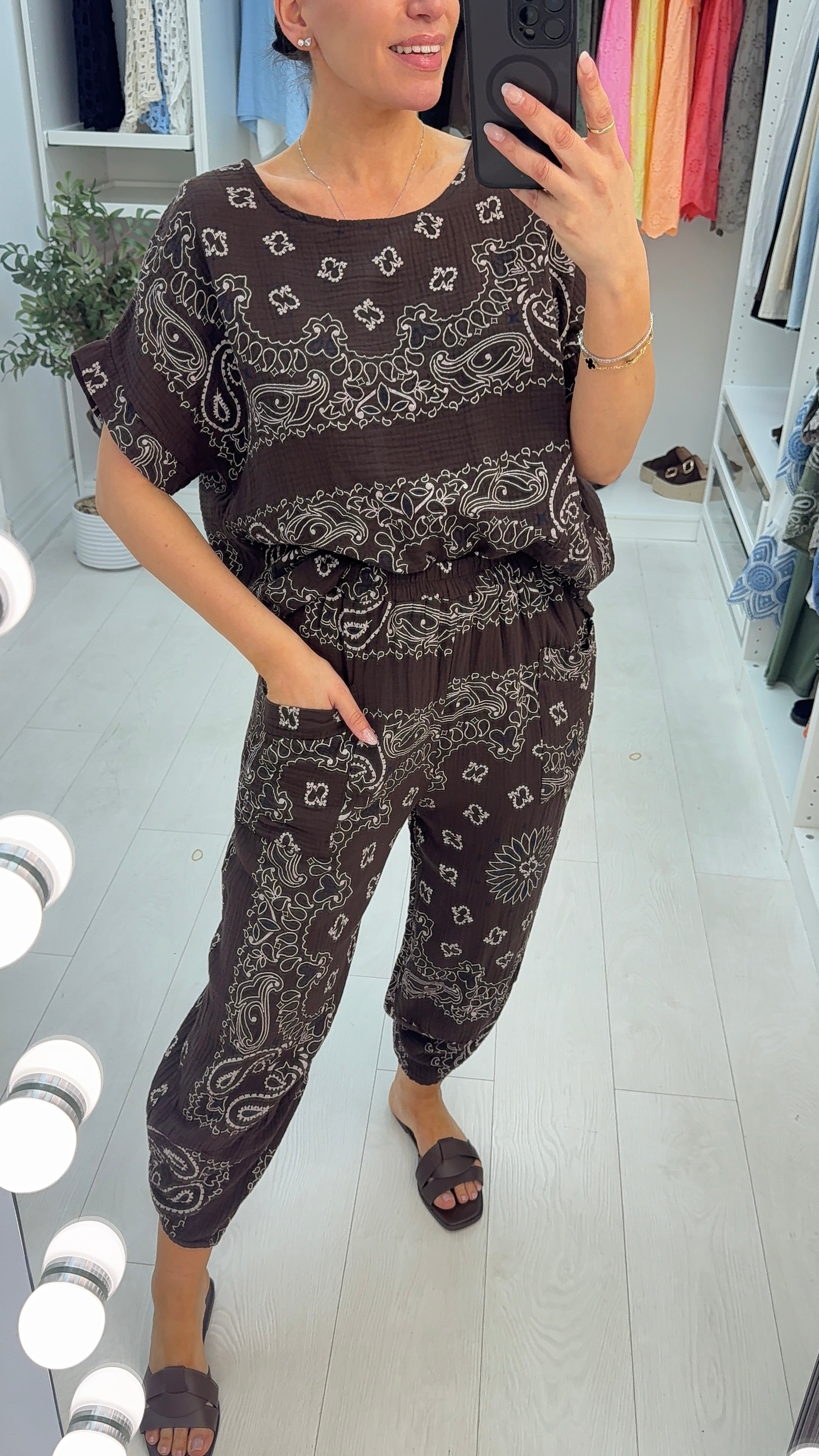 Valery Paisley Bandana Print Co-Ord Set
