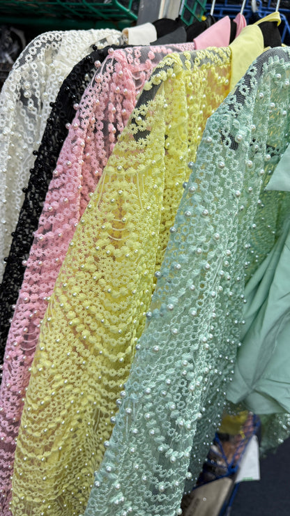 Noemi Full Pearl Bead Detail Top