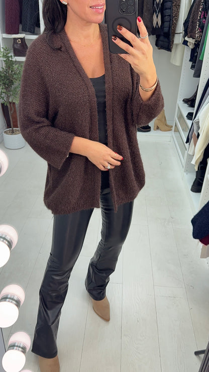 Maia Plain Super Soft Open Front Cardigan