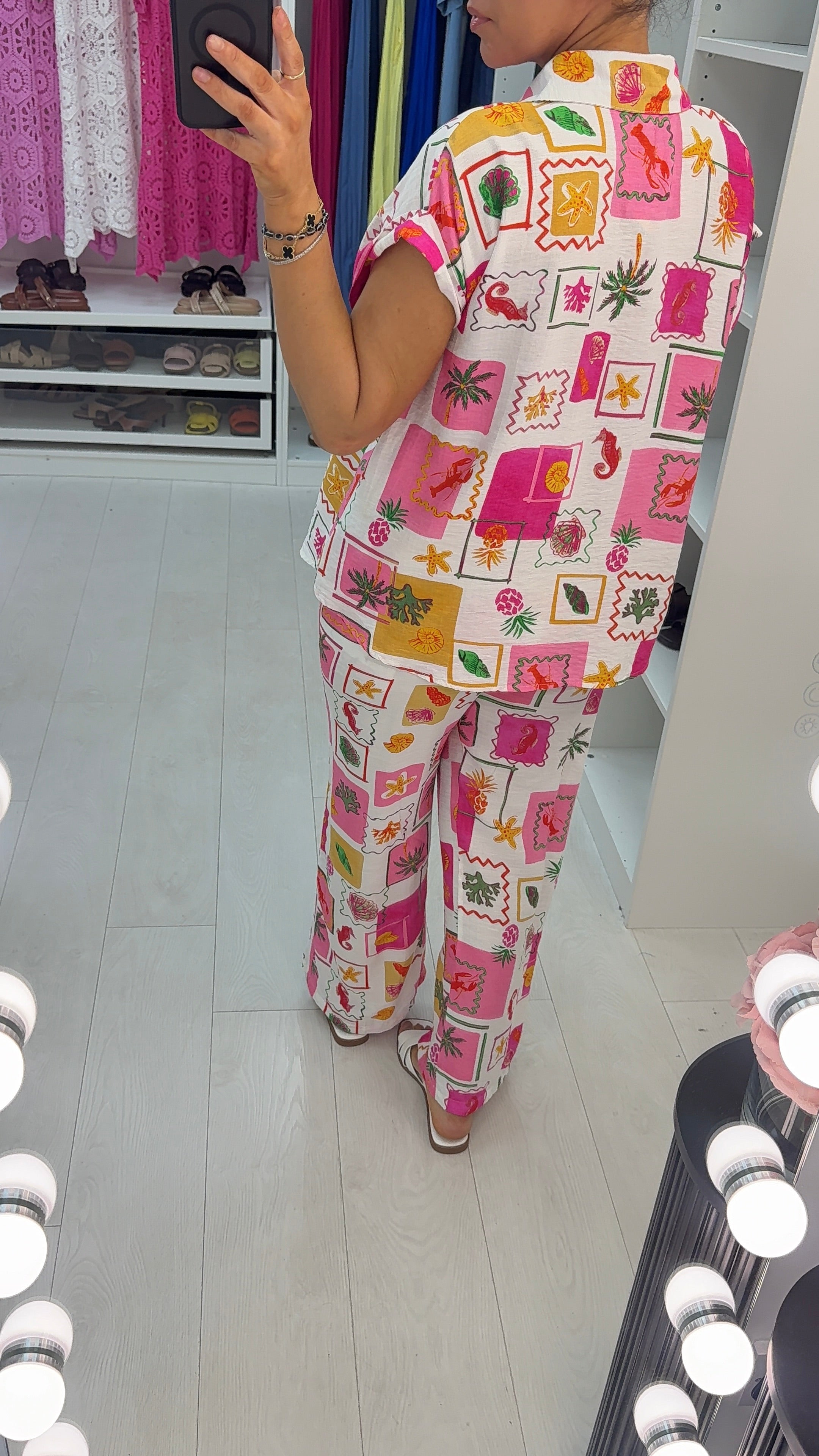 Marcella Relaxed Fit Short Sleeve Shirt Co-Ord Set