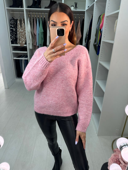 Blossom Sequin Bow Back Jumper