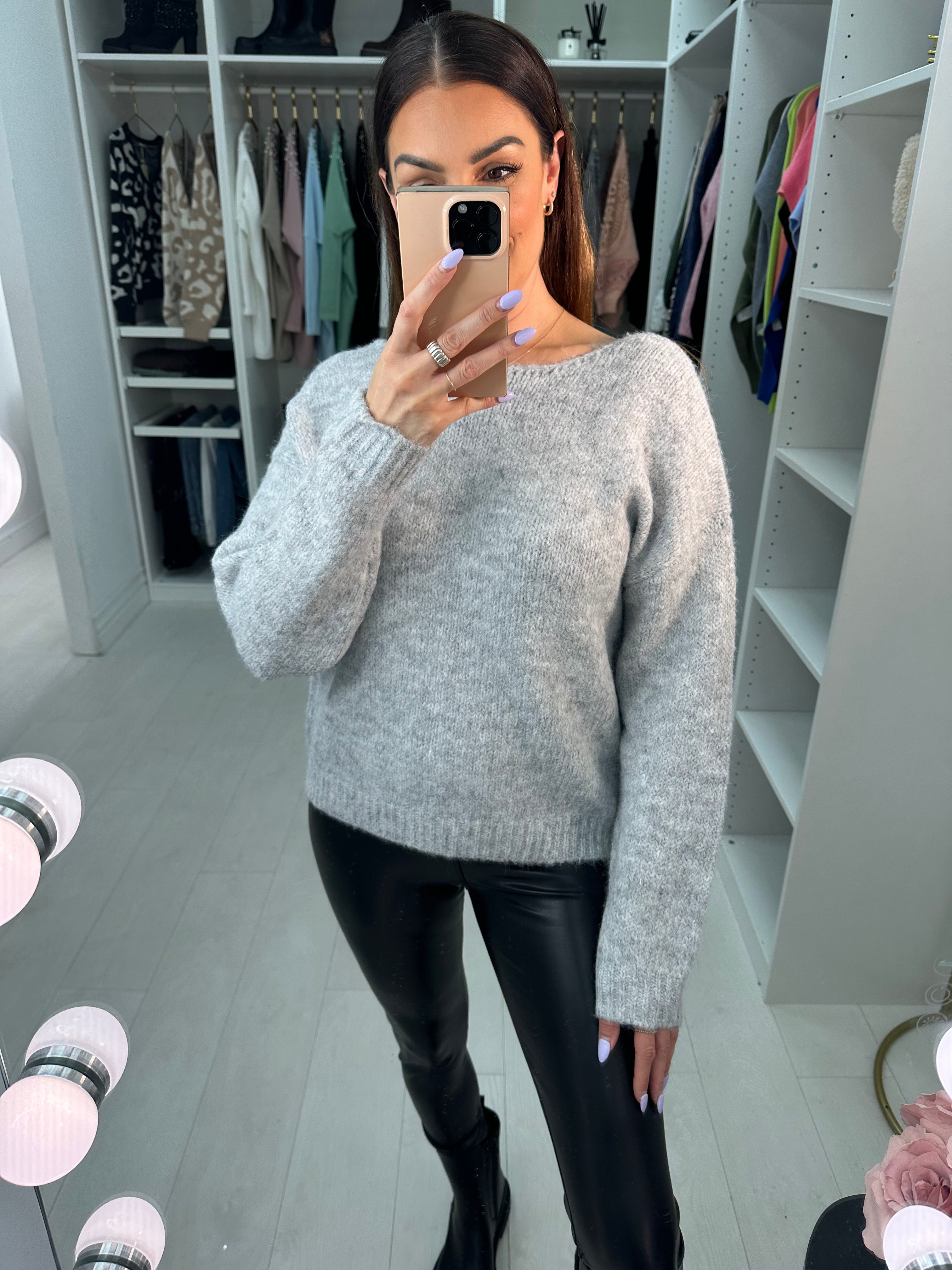 Blossom Sequin Bow Back Jumper