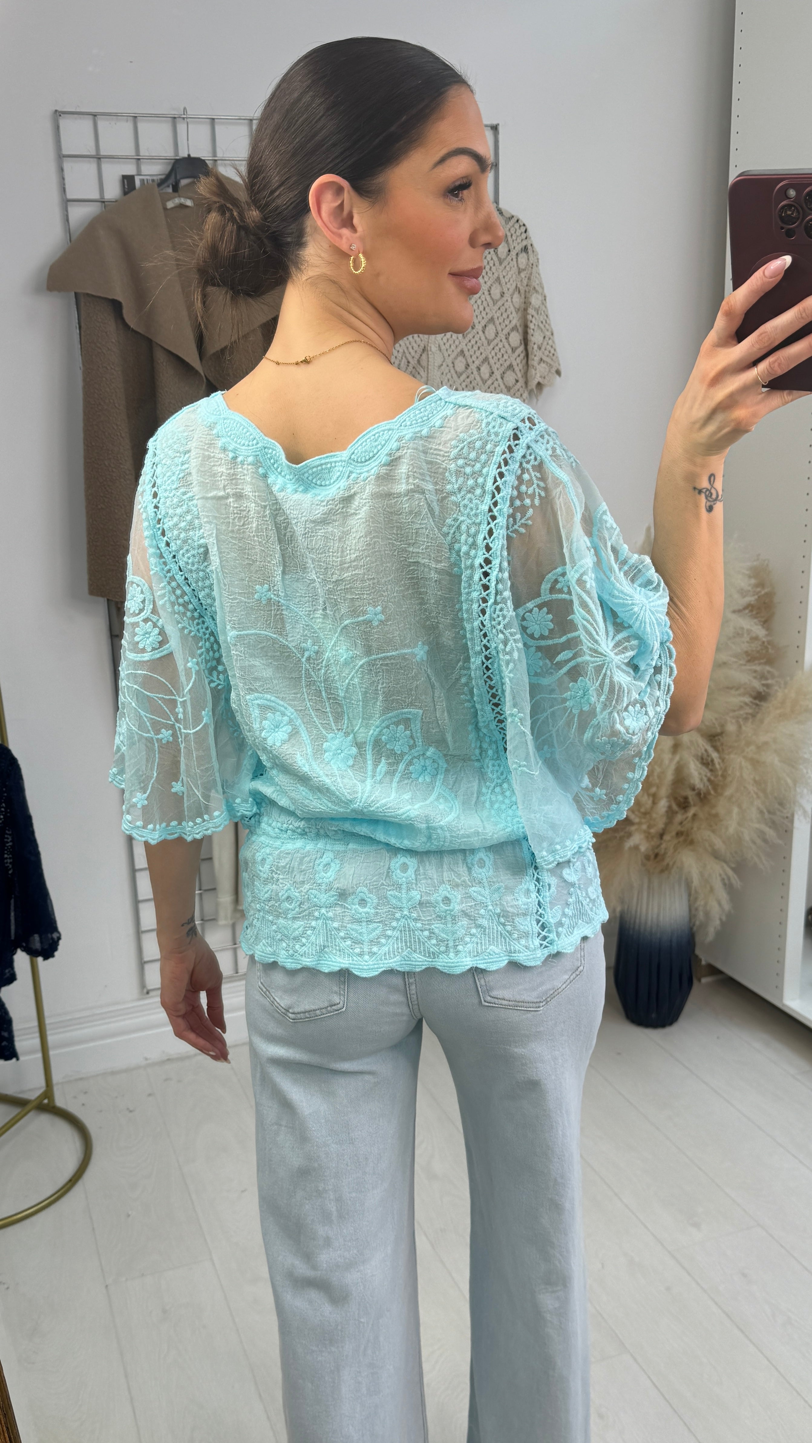 Abigail Butterfly Sleeve Blouse