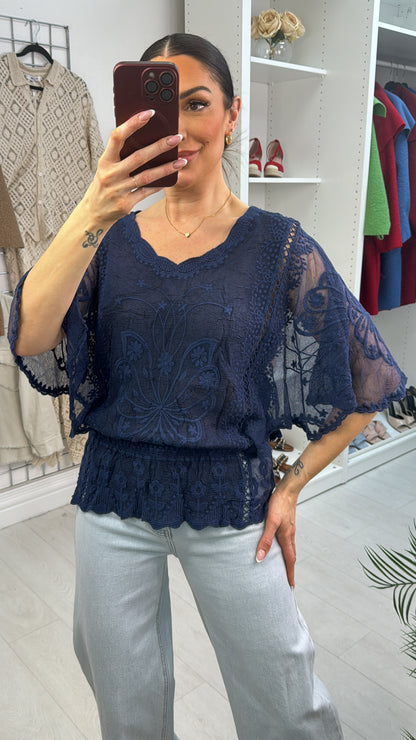 Abigail Butterfly Sleeve Blouse