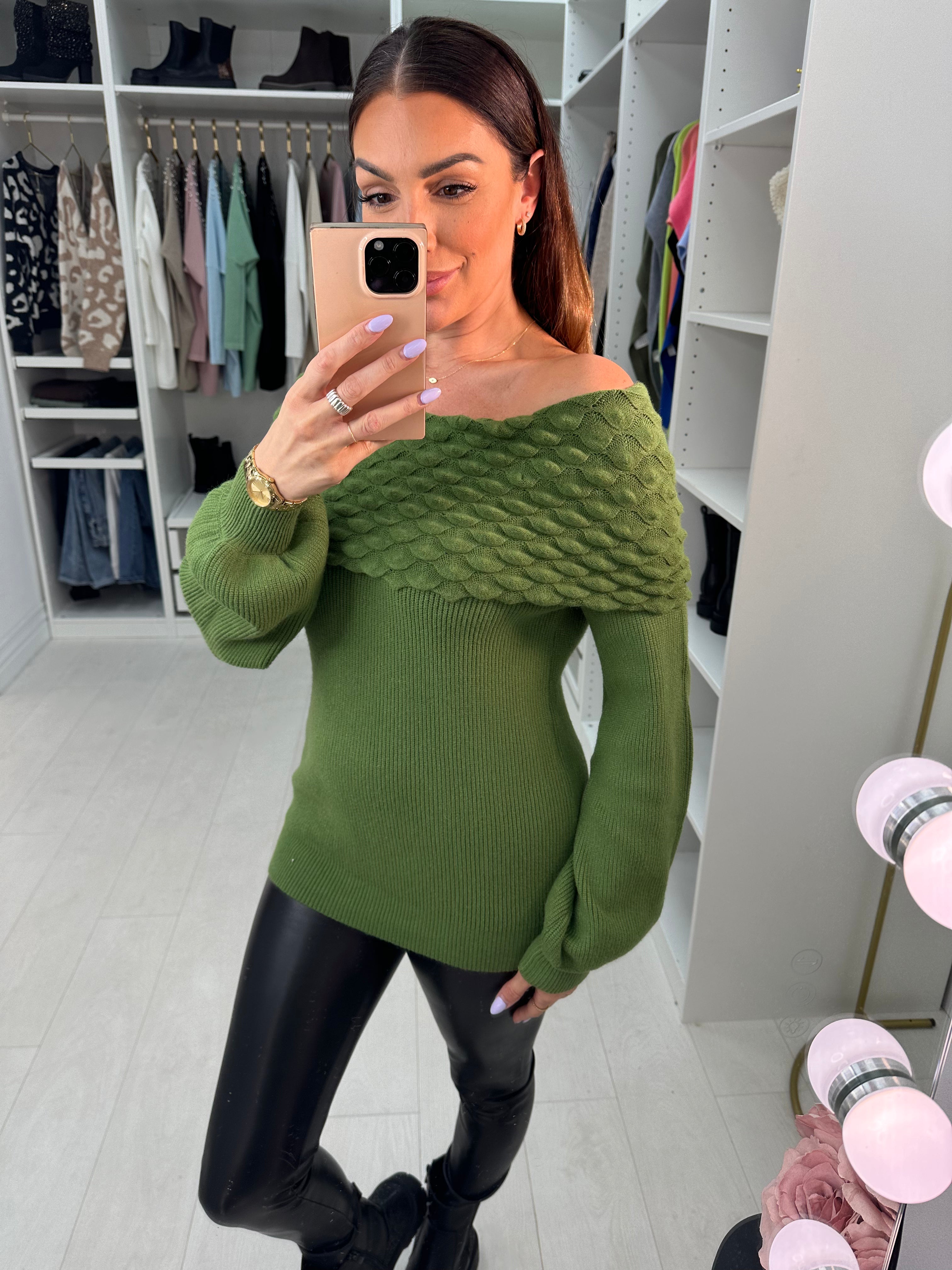 Mazi Asymmetric Bardot Jumper