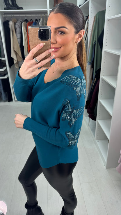 Erica Embellished  Butterfly Detail Jumper